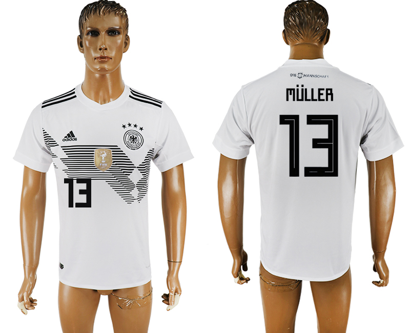 Maillot de foot coupe du monde 2018 ALLEMAGNE #13 MULLER BLANC.jpg